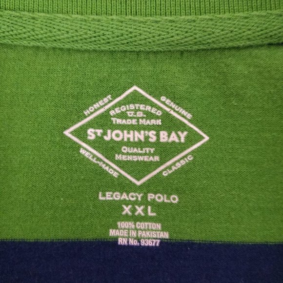 St. John's Bay Long Sleeve Legacy Polo Shirt - Picture 6 of 7
